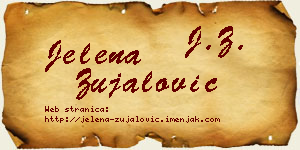Jelena Zujalović vizit kartica